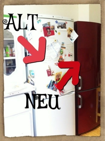 Farbe für die Küche - Mein roter Kühlschrank 2