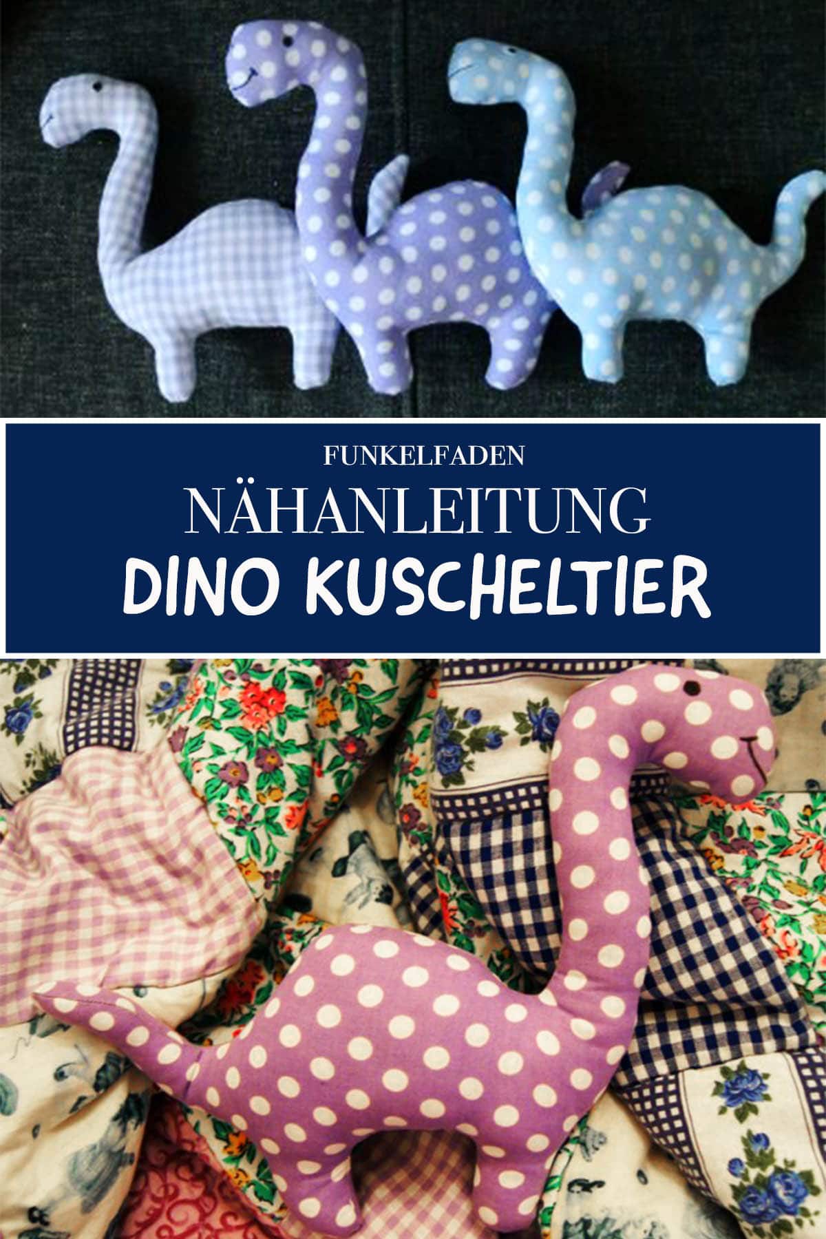 Anleitung Und Schnittmuster Dino Kuscheltier Freebook Einfach Nahen