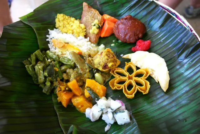 Typische ceylonesische Küche Sri Lanka