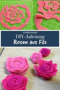 Anleitung Rosen aus Filz basteln