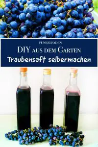 Rezept Traubensaft aus Weintrauben aus dem Garten selbermachen