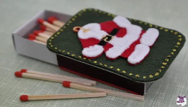 DIY Anleitung - Streichholzschachteln mit Weihnachtsdeko verschönern - Dekoideen Weihnachten