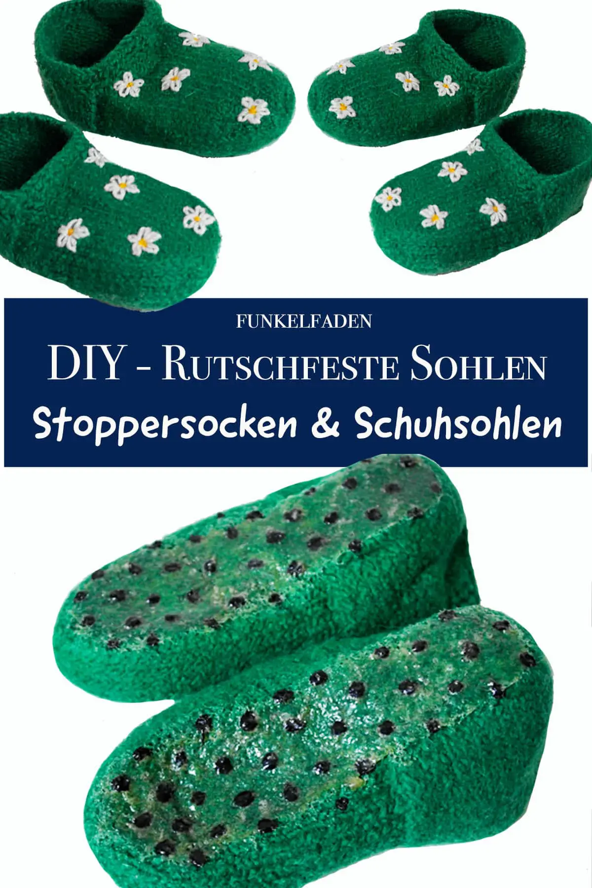 DIY - ABS-Socken selbermachen - Rutschfeste Sohlen