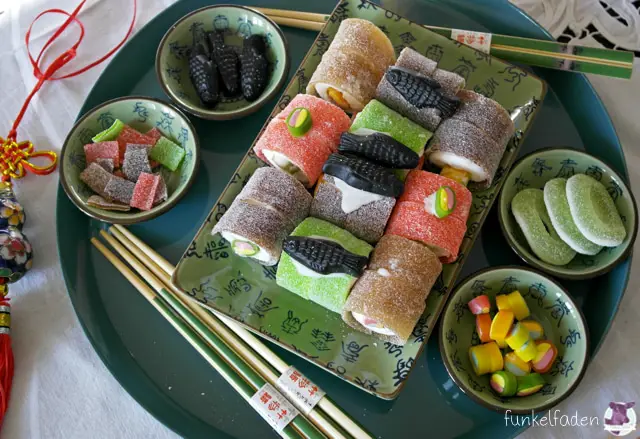 Sushi aus Süßihkeiten selber machen