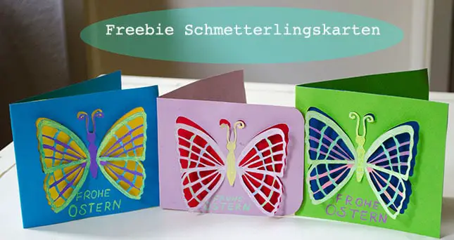 Plotterfreebie - Schmetterlingskarte