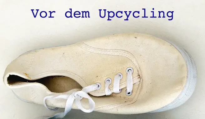 Schuhe vor dem Upcycling