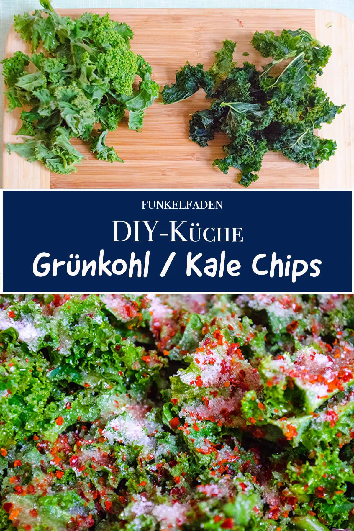 Grünkohl Chips selber machen Kale Chips