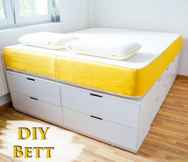 DIY IKEA HACK Bett selber bauen aus 5 Nordli - Plattformbett