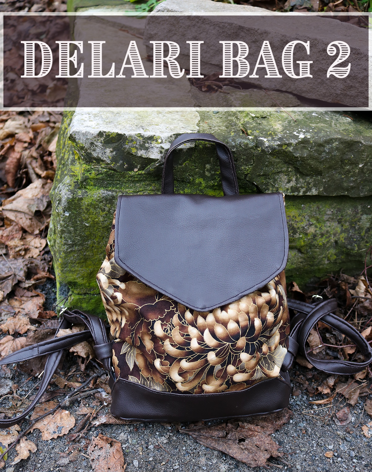 Delari Bag 2 genähter Rucksack von hinten