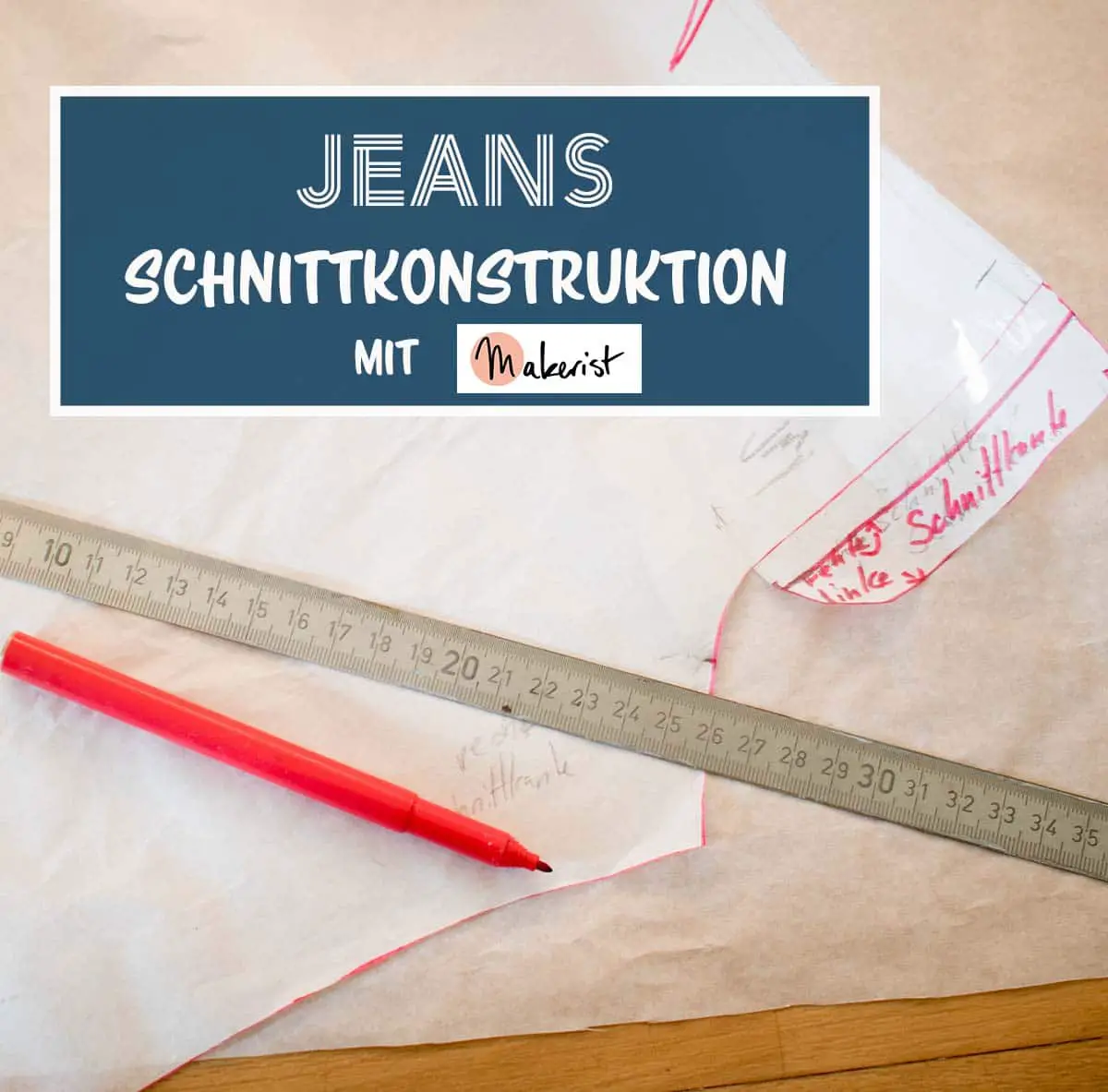 Anzeige – Schnittkonstruktion Jeans