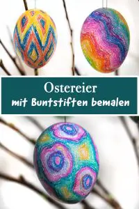 DIY-Anleitung Ostereier mit Buntstiften bemalen