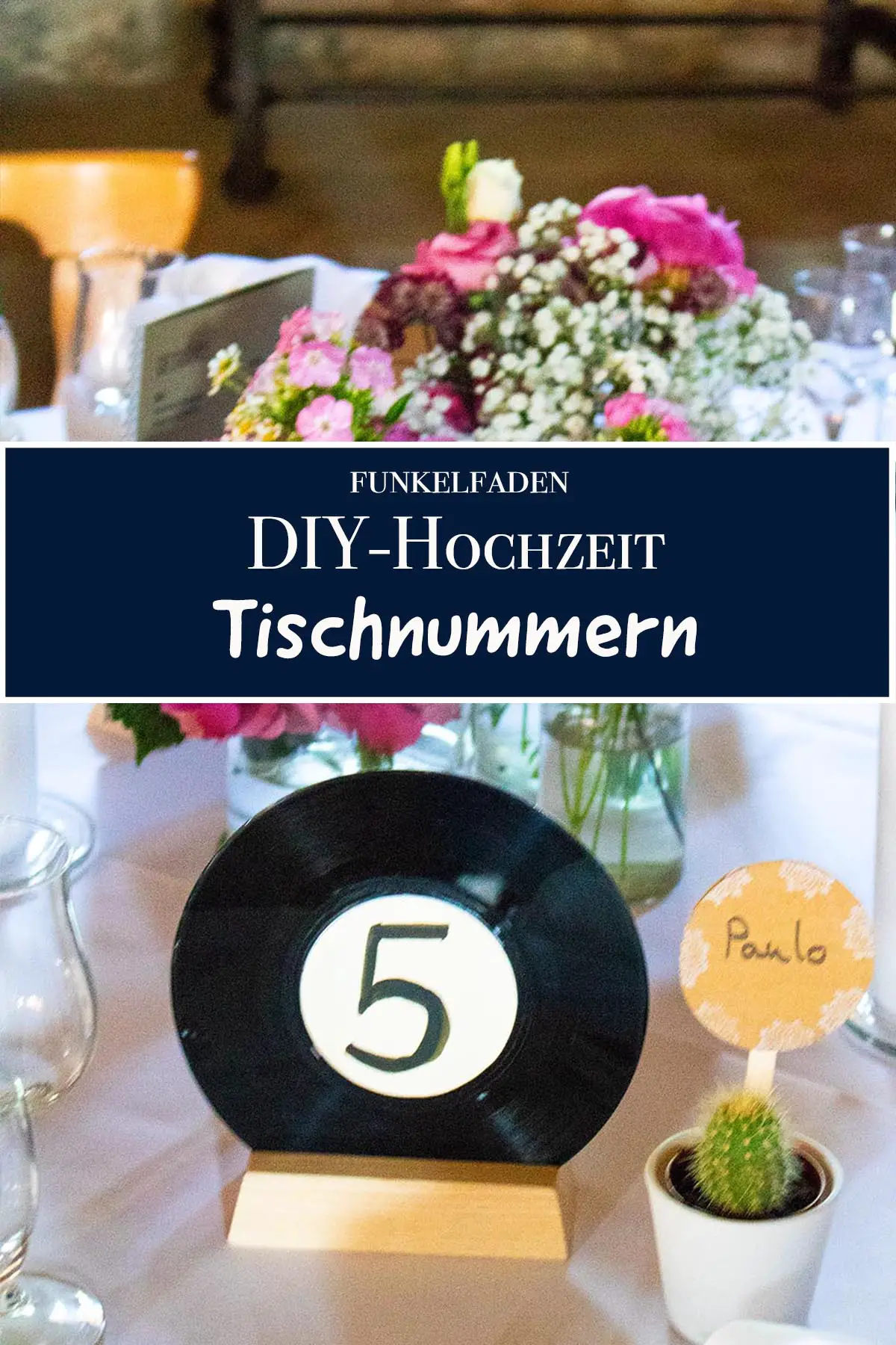 DIY – Tischnummern für die Hochzeit