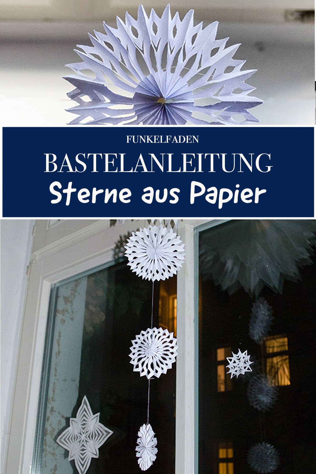 Anleitung - Einfache Sterne aus Papier basteln für Weihnachten / DIY