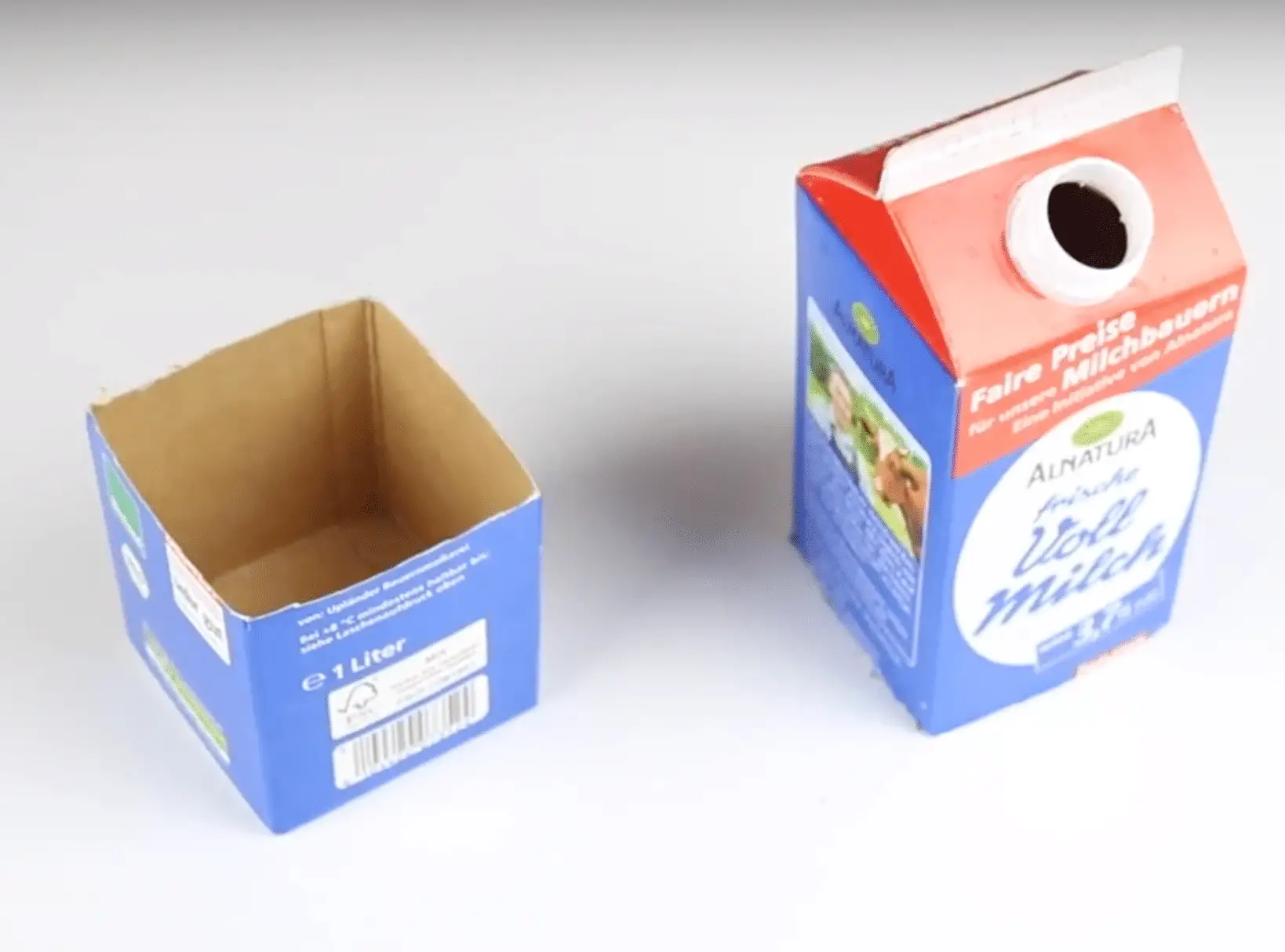 Upcycling - Basteln mit Milchkartons