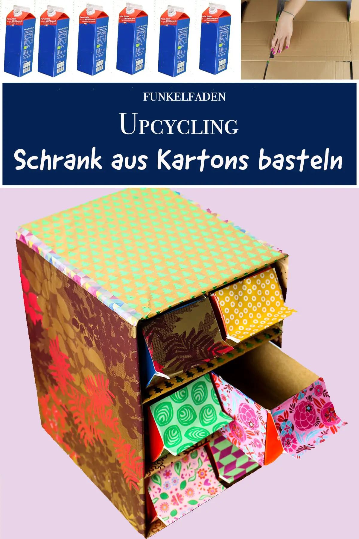 Upycycling Anleitung - Basteln mit Tetra-Packs und Kartons