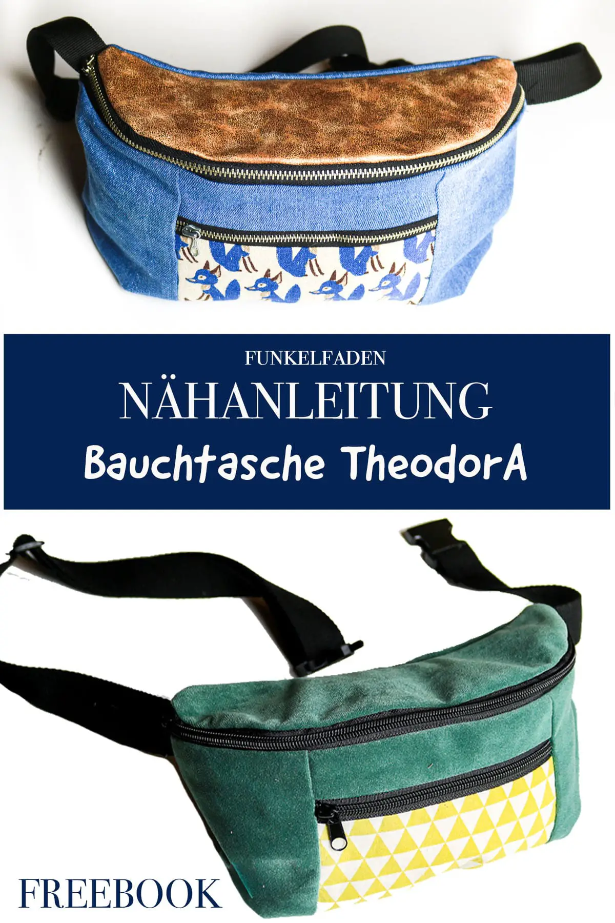 Gratis Nähanleitung Bauchtasche TheodorA