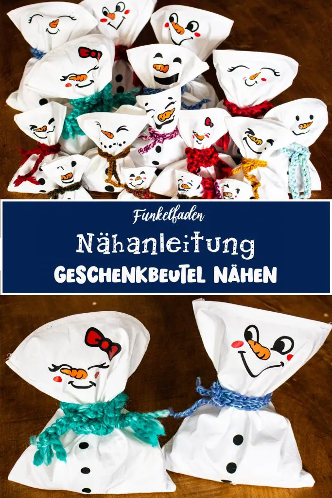 Nähanleitung-Schneemann-Geschenkbeutel-NÄhen