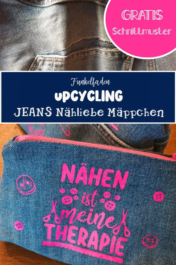 Upcycling - Taschen aus Jeans nähen mit Nähliebe Motiv - Nähanleitung