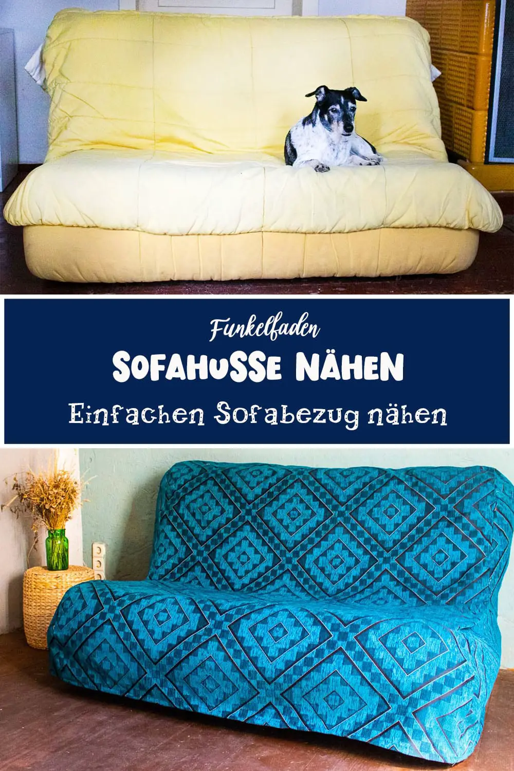 Einfachen Bezug für Sofa nähen – Sofahusse nähen