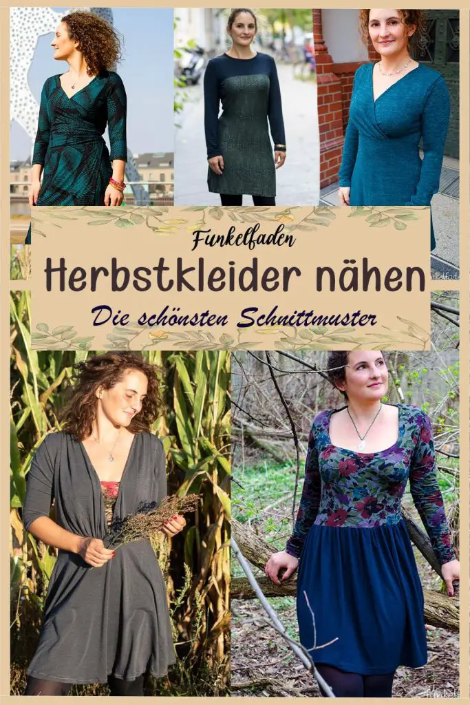 Kleider nähen für Herbst - Herbstkleider-naehen-Die-schoensten-Schnittmuster-fuer-den-Herbst