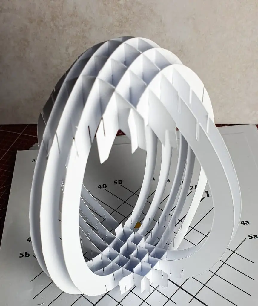Ostereier basteln mit Papier - Plotterdatei 3D Osterei