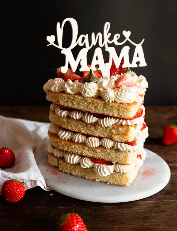 Cake Topper für Muttertagstorte DIY