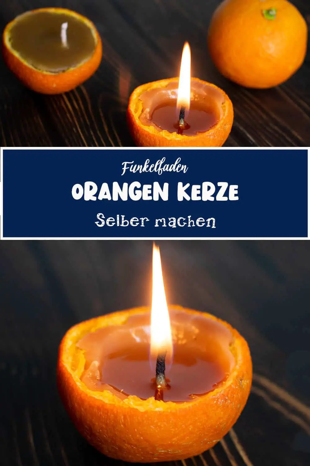 Orangen Kerze selber machen