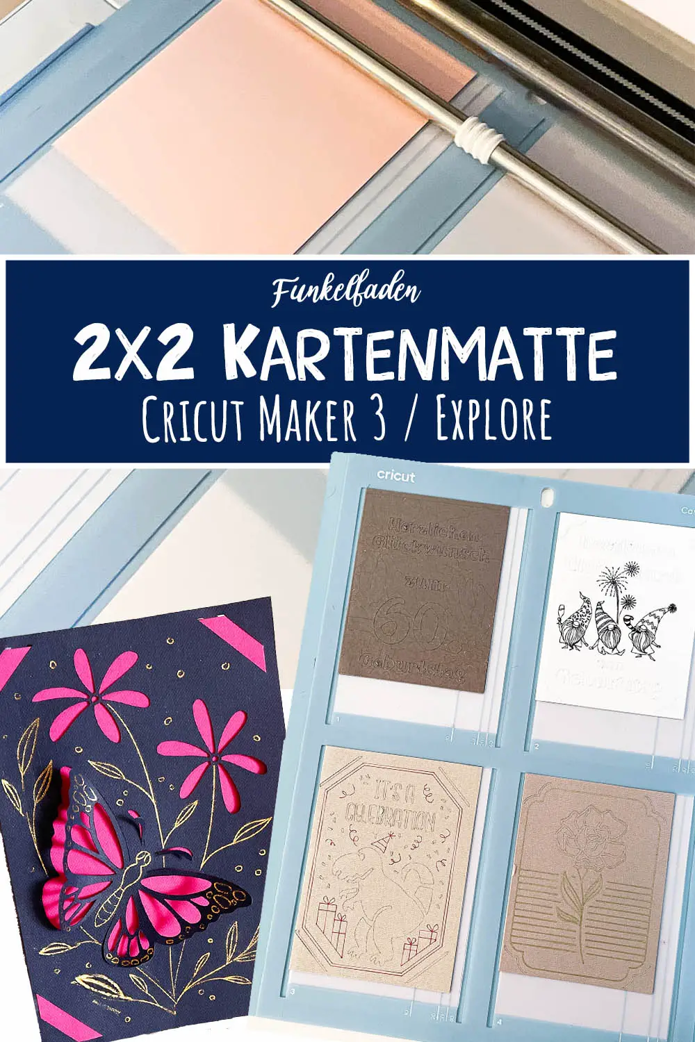 Die 2×2 Kartenmatte für Cricut Maker 3 / Explore 3