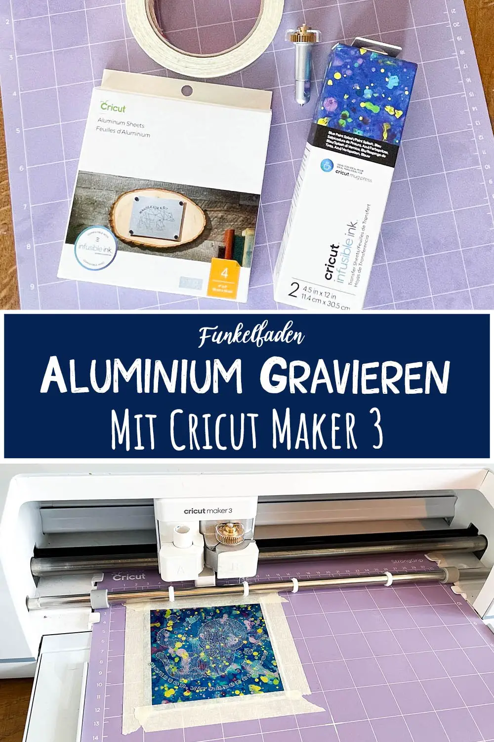 Anleitung Aluminium gravieren mit Cricut Maker 3