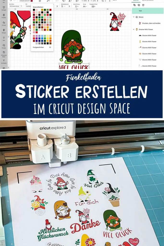 Wichtel Sticker erstellen im Cricut Design Space Kopie