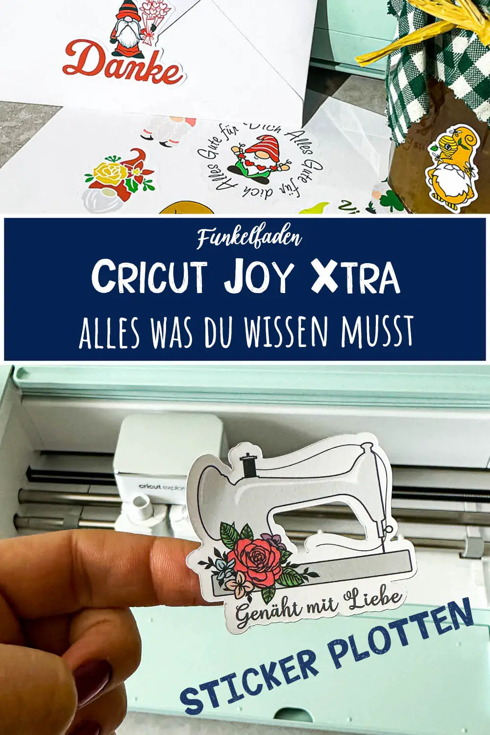 Test Cricut Joy Xtra – Erfahrungen Mini Plotter – Sticker
