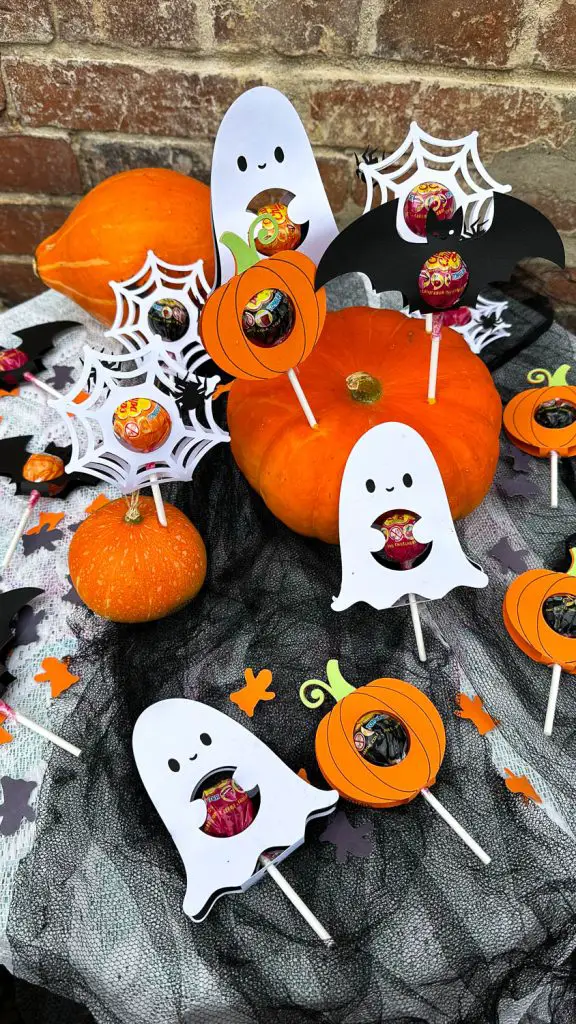 Halloween Süßigkeiten Lolli Halter Plotten Anleitung