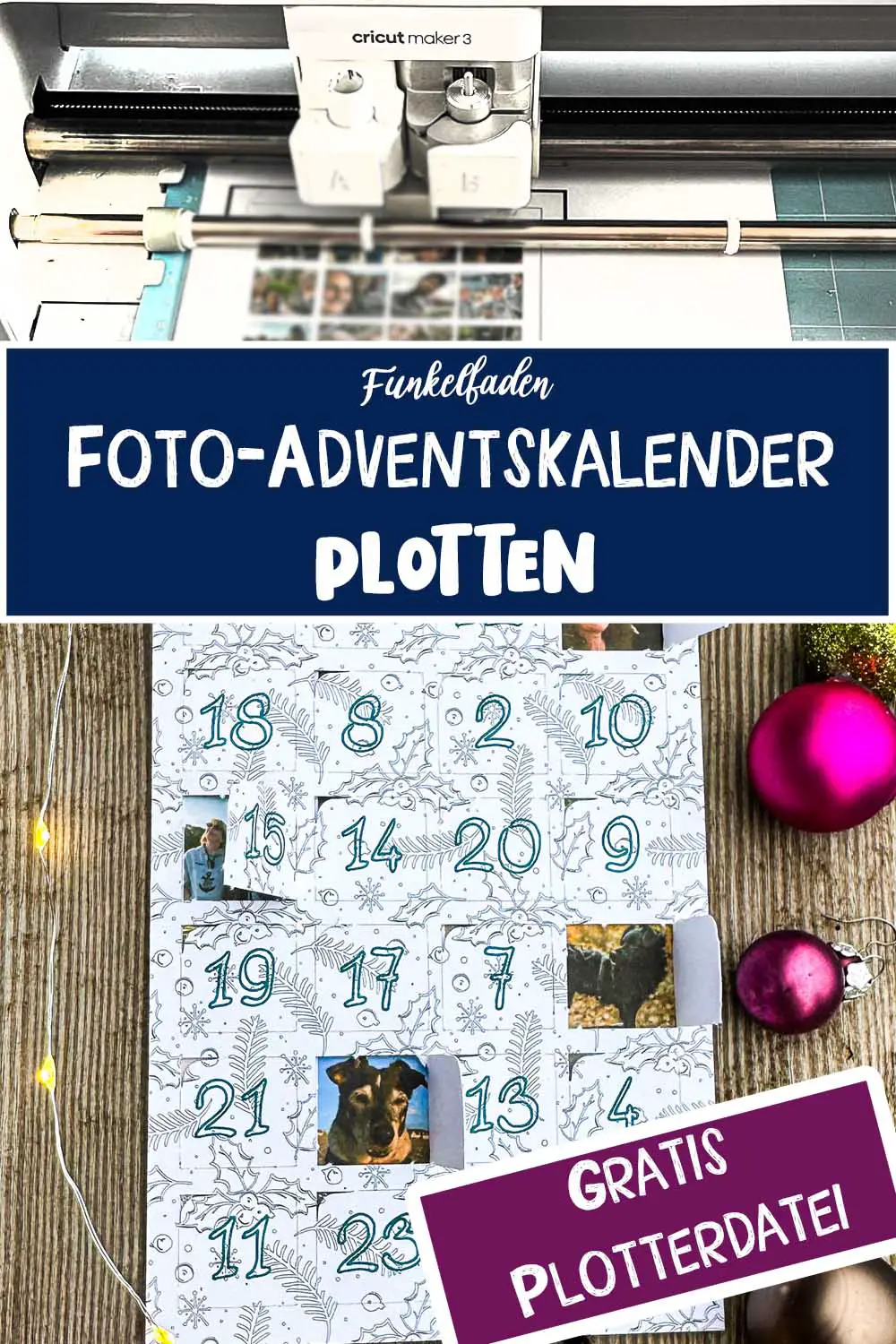 Foto-Adventskalender plotten – Plotterfreebie