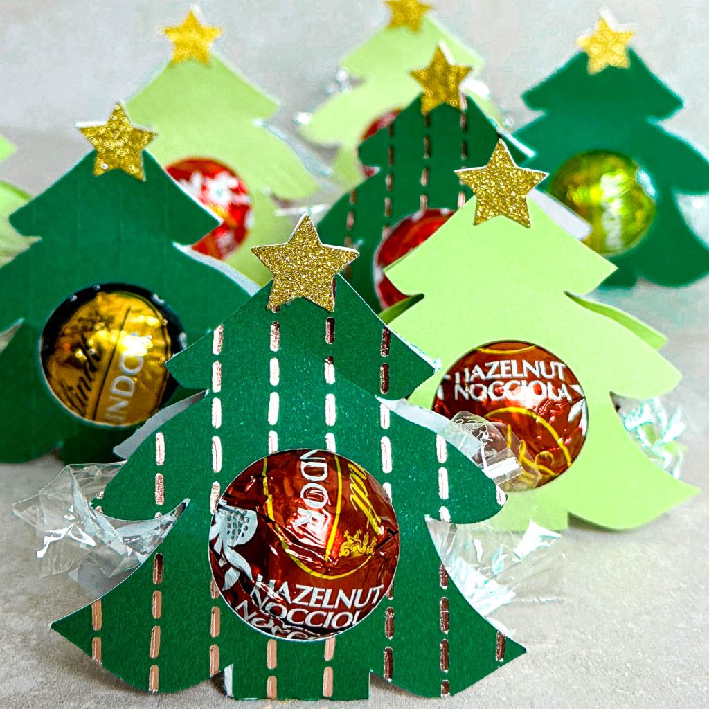 Weihnachtsbaum Süßigkeiten verpackungen Weihnachten basteln